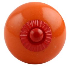Solid Orange Red Fitting Ceramic Knob